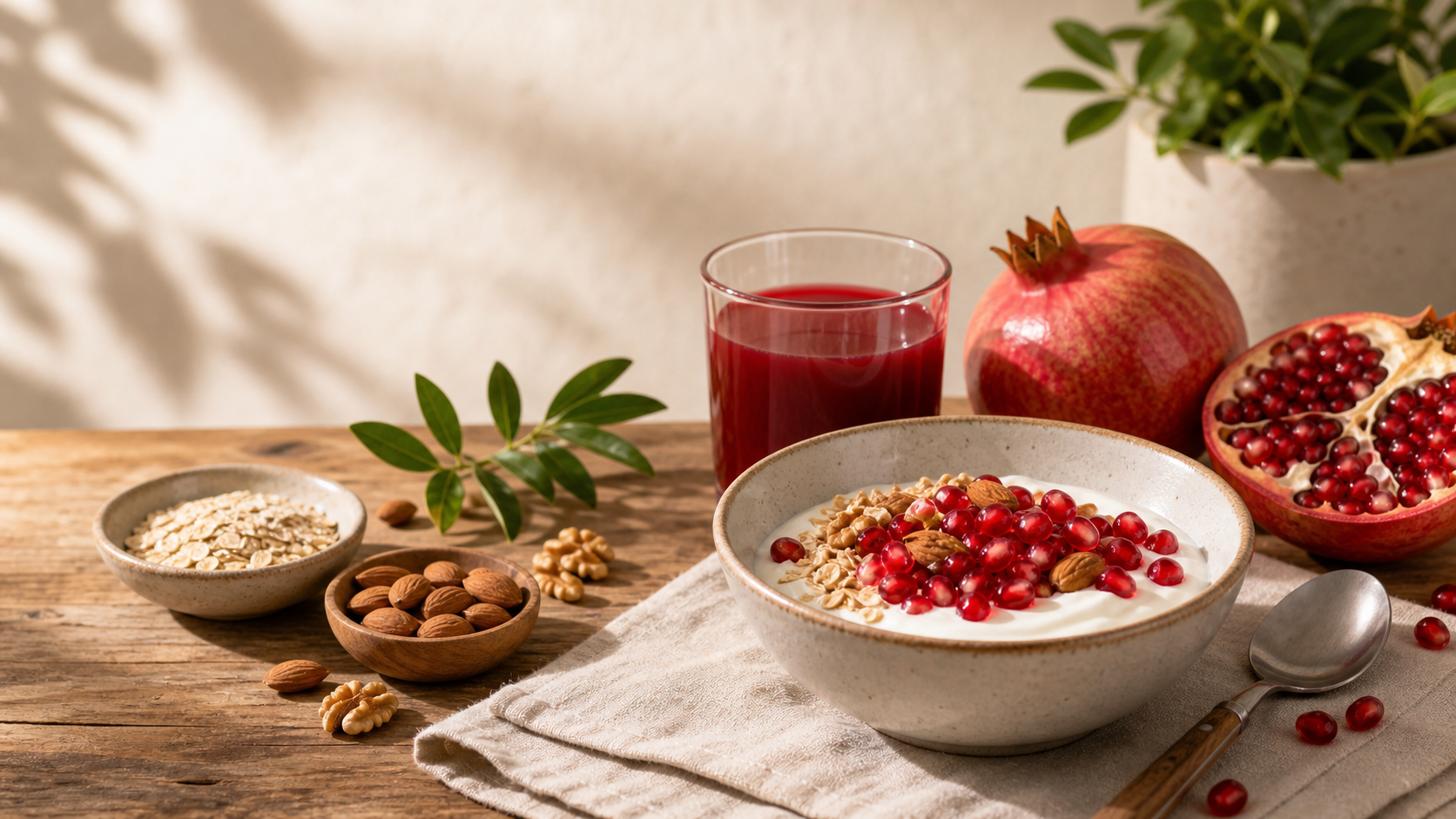 Desayuno con granada